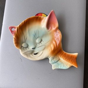 Vintage kitty cat spoon rest.